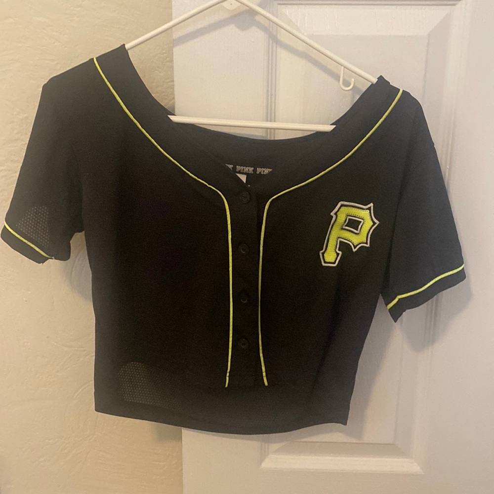 Victoria’s Secret Pink Pittsburgh Pirates Crop Jersey